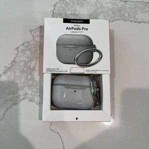 Spigen Urban Fit Case for AirPods Pro — Gray with Metal Carabiner